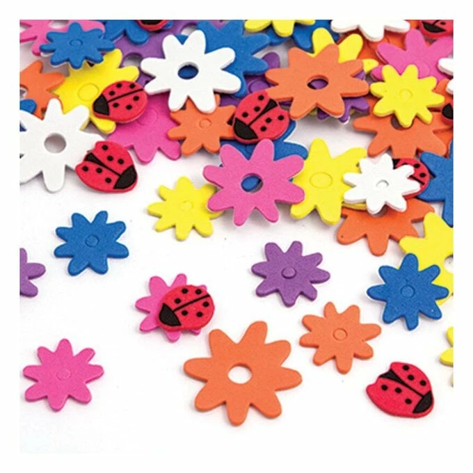 Outlet 🛒 Hobbycraft Assorted Flowers And Ladybird Foam Stickers 😍 1 Outlet 🛒 Hobbycraft Assorted Flowers And Ladybird Foam Stickers 😍