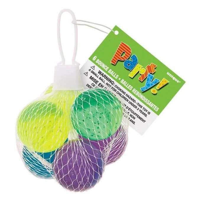 Discount ⌛ Unique Party Bounce Balls 6 Pack 🎁 1 Discount ⌛ Unique Party Bounce Balls 6 Pack 🎁
