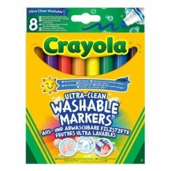Best Sale 🧨 Crayola Super Washable Felt Tip Pens 8 Pack 👏