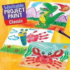 Wholesale ✨ Crayola Washable Kids Paints 6 Pack 🛒 -Hobbycraft Shop 585243 1000 3 crayola washable kids paints 6 pack