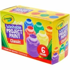 Wholesale ✨ Crayola Washable Kids Paints 6 Pack 🛒 -Hobbycraft Shop 585243 1000 5 crayola washable kids paints 6 pack