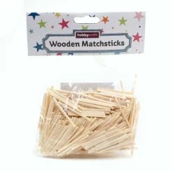 Cheap ✨ Hobbycraft Natural Wooden Matchsticks 35 G 🌟 -Hobbycraft Shop 606389 1000 22 natural wooden matchsticks 35 g