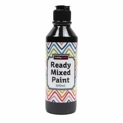 Cheapest 😀 Hobbycraft Black Ready Mixed Paint 300ml 🔔