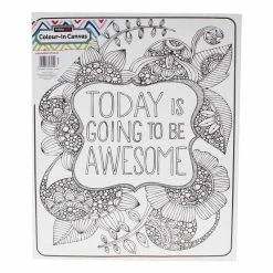Cheap 🤩 Hobbycraft Awesome Colour-In Canvas 😉