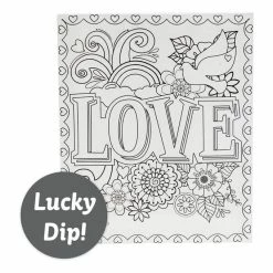 Hot Sale 🔔 Hobbycraft Love Colour-In Canvas Assortment 🔥