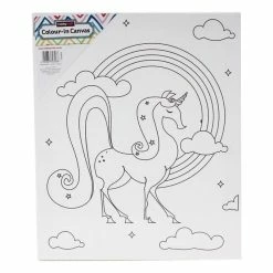 Cheap 😉 Hobbycraft Unicorn Colour-In Canvas 🎉