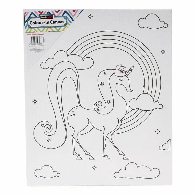 Cheap ๐ Hobbycraft Unicorn Colour-In Canvas ๐ 1 Cheap ๐ Hobbycraft Unicorn Colour-In Canvas ๐
