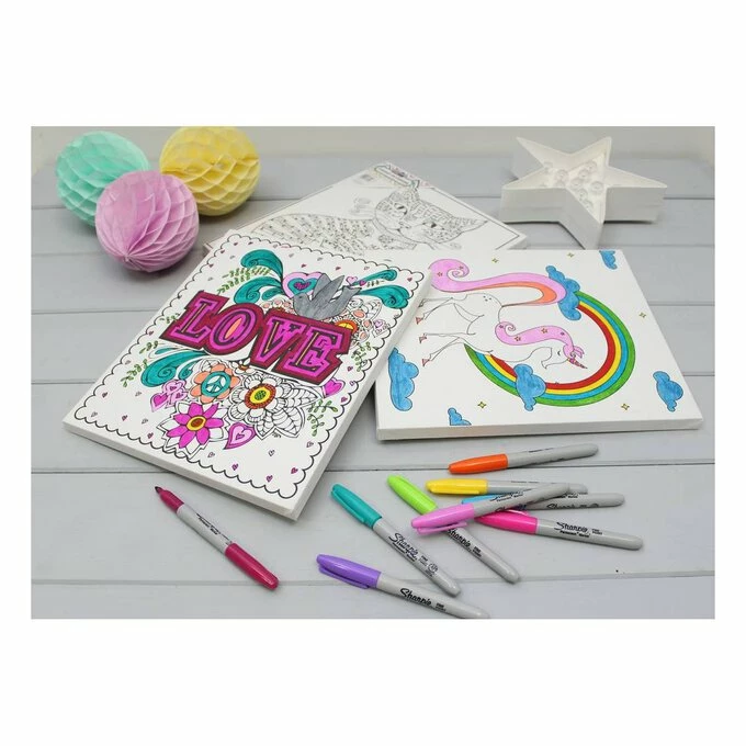 Cheap ๐ Hobbycraft Unicorn Colour-In Canvas ๐ 2 Cheap ๐ Hobbycraft Unicorn Colour-In Canvas ๐ - Image 2