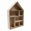 Wholesale 👍 Hobbycraft Wooden House Shelf 30cm X 45cm X 8cm 🧨