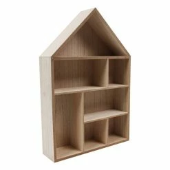 Wholesale 👍 Hobbycraft Wooden House Shelf 30cm X 45cm X 8cm 🧨