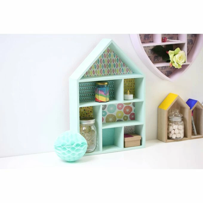 Wholesale ๐ Hobbycraft Wooden House Shelf 30cm X 45cm X 8cm ๐งจ 3 Wholesale ๐ Hobbycraft Wooden House Shelf 30cm X 45cm X 8cm ๐งจ - Image 3