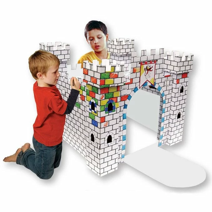 Outlet 🎉 Hobbycraft Colour-In Cardboard Castle Playhouse 91cm ⭐ 6 Outlet 🎉 Hobbycraft Colour-In Cardboard Castle Playhouse 91cm ⭐ - Image 6