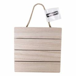 Deals ✔️ Hobbycraft Wooden Square Wall Plaque 🧨