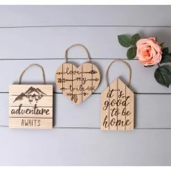 Hot Sale 🤩 Hobbycraft Wooden House Wall Plaque 💯 -Hobbycraft Shop 625821 1000 3 wooden house wall plaque