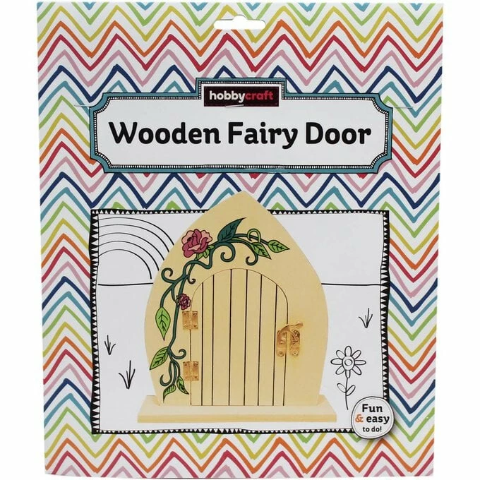 Promo 💯 Hobbycraft Paint Your Own Wooden Fairy Door 😀 3 Promo 💯 Hobbycraft Paint Your Own Wooden Fairy Door 😀 - Image 3