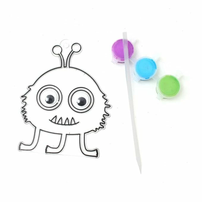 Brand new ⭐ Hobbycraft Suncatcher Monster Kit ✨ 1 Brand new ⭐ Hobbycraft Suncatcher Monster Kit ✨