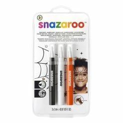 Best reviews of ❤️ Snazaroo 💀 Halloween Brush Pen Face Paint 3 Pack 🌟