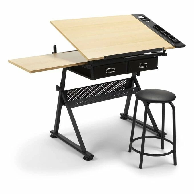 Cheapest ๐คฉ Hobbycraft Craft Creative Desk With Stool 70cm X 119cm X 60cm ๐ 1 Cheapest ๐คฉ Hobbycraft Craft Creative Desk With Stool 70cm X 119cm X 60cm ๐