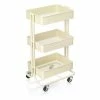Discount 👍 Hobbycraft Vanilla Three Tier Storage Trolley ⭐