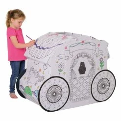 Cheap 🔔 Hobbycraft Colour-In Cardboard Princess Carriage 108cm ⭐