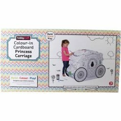 Cheap 🔔 Hobbycraft Colour-In Cardboard Princess Carriage 108cm ⭐ -Hobbycraft Shop 641504 1000 3 colour in cardboard princess carriage 108cm