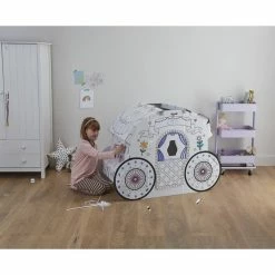 Cheap 🔔 Hobbycraft Colour-In Cardboard Princess Carriage 108cm ⭐ -Hobbycraft Shop 641504 1000 4 colour in cardboard princess carriage 108cm