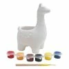 Best deal ⌛ Hobbycraft Paint Your Own Llama Ceramic Pot ✨