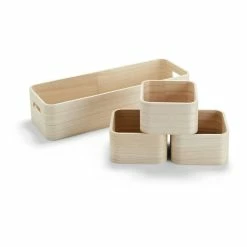 Best Sale ๐ Hobbycraft Wooden Deco Storage Set 4 Pieces ๐