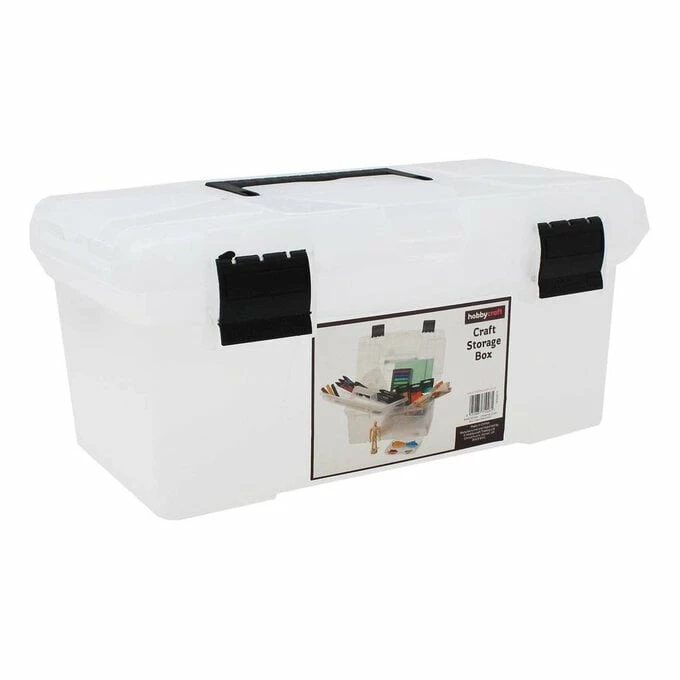 Hot Sale ๐ฏ Hobbycraft Clear Universal Craft Box 39cm X 23cm X 17cm ๐ฏ 1 Hot Sale ๐ฏ Hobbycraft Clear Universal Craft Box 39cm X 23cm X 17cm ๐ฏ