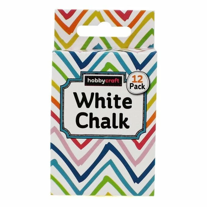 Brand new 😀 Hobbycraft Anti-Dust White Chalks 12 Pack 💯 2 Brand new 😀 Hobbycraft Anti-Dust White Chalks 12 Pack 💯 - Image 2