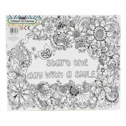 Hot Sale 😉 Hobbycraft Smile Colour-In Canvas 😀