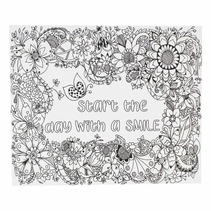Hot Sale ๐ Hobbycraft Smile Colour-In Canvas ๐ 2 Hot Sale ๐ Hobbycraft Smile Colour-In Canvas ๐ - Image 2
