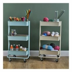New ✨ Hobbycraft Cashmere Three Tier Storage Trolley 😉 5 New ✨ Hobbycraft Cashmere Three Tier Storage Trolley 😉 -Hobbycraft Shop 646379 1004 3 cashmere three tier storage trolley