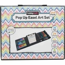 Best Sale ⭐ Hobbycraft Pop-Up Easel Art Set 140 Pieces 🤩 -Hobbycraft Shop 647075 1000 5 pop up easel art set 140 pieces