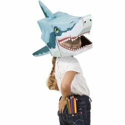 Flash Sale 🤩 Fiesta Crafts Make A 3D Shark Head Mask Kit 💯 5 Flash Sale 🤩 Fiesta Crafts Make A 3D Shark Head Mask Kit 💯 -Hobbycraft Shop 648974 1000 3 make a 3d shark head mask kit