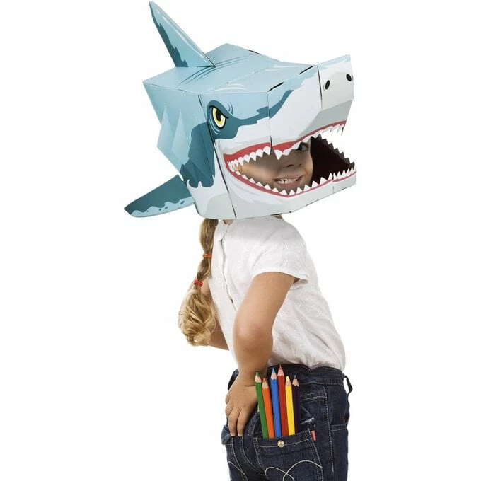 Flash Sale 🤩 Fiesta Crafts Make A 3D Shark Head Mask Kit 💯 3 Flash Sale 🤩 Fiesta Crafts Make A 3D Shark Head Mask Kit 💯 - Image 3