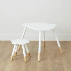 Cheapest 🔔 Hobbycraft Wooden Cloud Desk And Stool ⭐ -Hobbycraft Shop 649418 1000 4 wooden cloud desk and stool