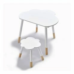 Cheapest 🔔 Hobbycraft Wooden Cloud Desk And Stool ⭐