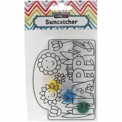 Budget 🧨 Hobbycraft Happy Suncatcher Kit ⌛ -Hobbycraft Shop 649462 1000 3 happy suncatcher kit