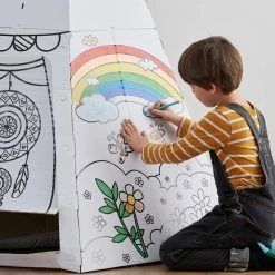 Top 10 ❤️ Hobbycraft Colour-In Cardboard Teepee 110cm X 135cm ❤️ -Hobbycraft Shop 651380 1000 3 colour in cardboard teepee 110cm x 135cm