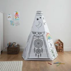 Top 10 ❤️ Hobbycraft Colour-In Cardboard Teepee 110cm X 135cm ❤️ -Hobbycraft Shop 651380 1000 4 colour in cardboard teepee 110cm x 135cm