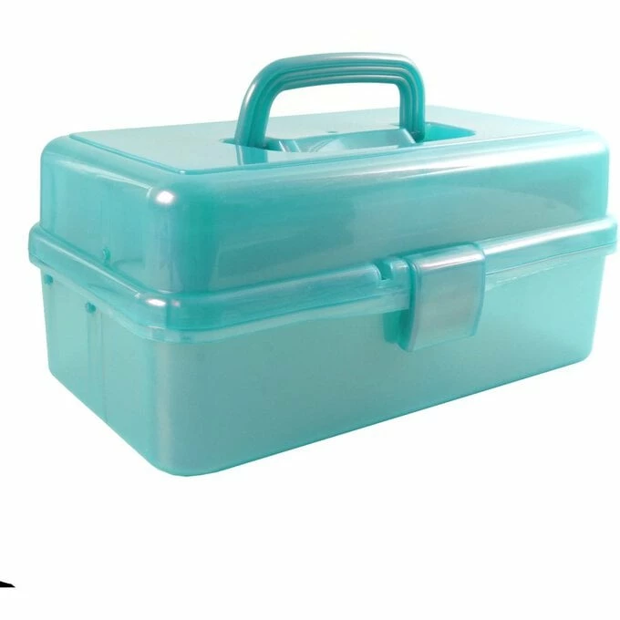 Best deal 👏 Hobbycraft Teal Metallic Caddy 33cm X 20cm X 15cm ⭐ 2 Best deal 👏 Hobbycraft Teal Metallic Caddy 33cm X 20cm X 15cm ⭐ - Image 2