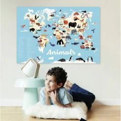 Cheapest ⌛ Poppik Animals Of The World Sticker Poster ⭐ -Hobbycraft Shop 657531 1000 6 poppik animals of the world sticker poster