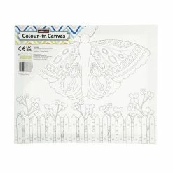 Best Pirce 😍 Hobbycraft Butterfly Colour-In Canvas ❤️
