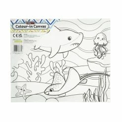 Best Sale 👏 Hobbycraft Shark Colour-In Canvas 🎁