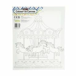 Promo 🌟 Hobbycraft Unicorn Colour-In Canvas 💯