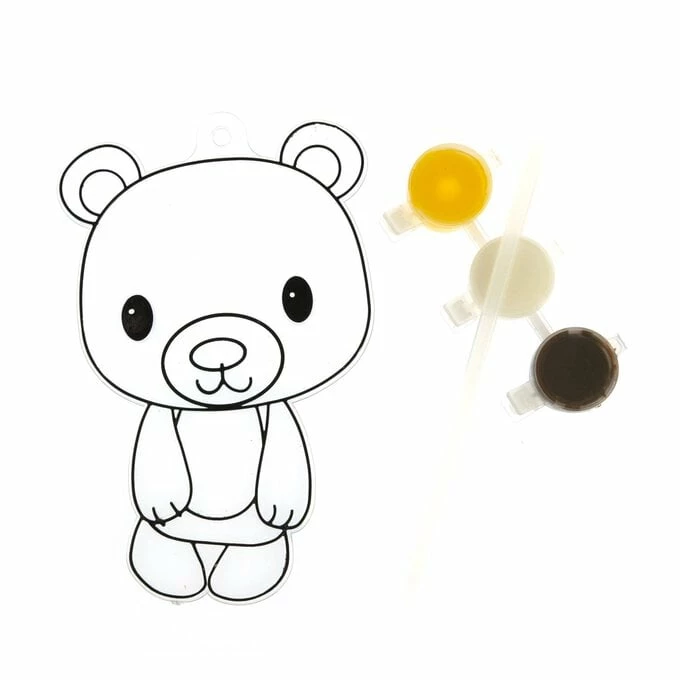 Outlet 😍 Hobbycraft Bear Suncatcher Kit ❤️ 1 Outlet 😍 Hobbycraft Bear Suncatcher Kit ❤️
