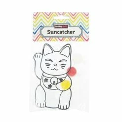 Discount 💯 Hobbycraft Lucky Cat Suncatcher Kit 🥰 -Hobbycraft Shop 660155 1000 3 Lucky Cat Kids Suncatcher