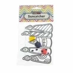 Outlet 🎉 Hobbycraft Candles Suncatcher Kit 🔥 -Hobbycraft Shop 660157 1000 3 Candle Suncatcher kids craft