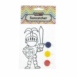 Promo 🤩 Hobbycraft Knight Suncatcher Kit ✨ -Hobbycraft Shop 660162 1000 3 knight suncatcher kids craft